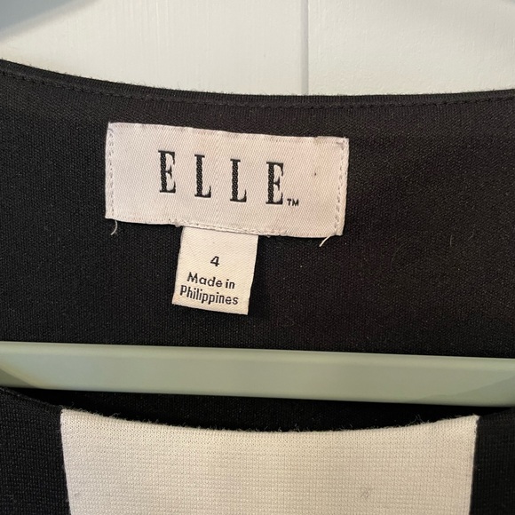 Elle Monochrome Checkered Midi Dress - Picture 2 of 6